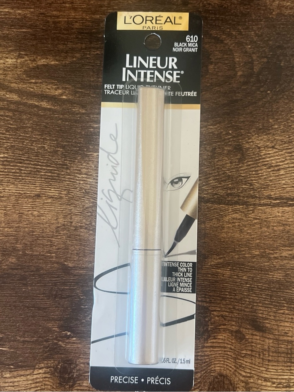 L’Oreal Lineur Intense Felt Tip Liquid Eyeliner 610 Black Mica HTF